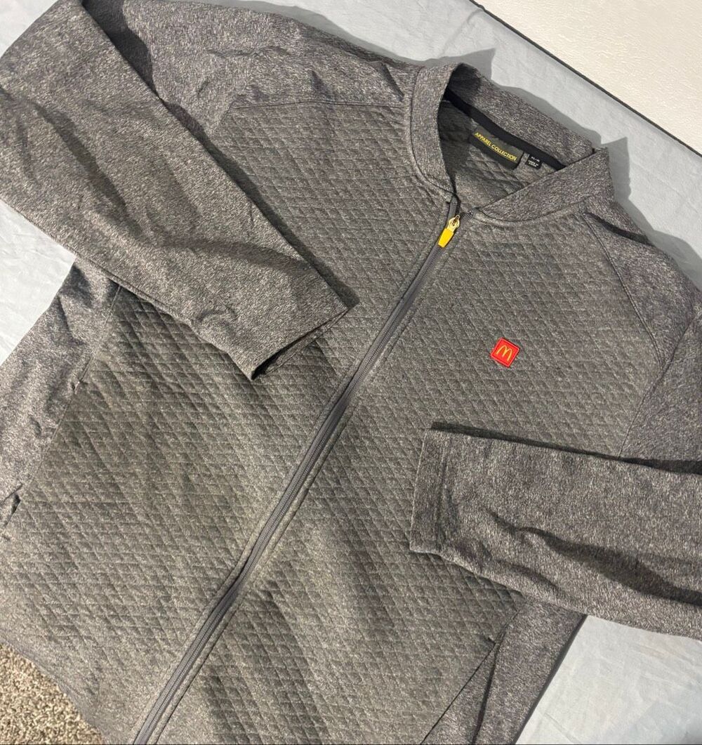 McDonald’s Crew Grey Zip-up Jacket Size XL-R